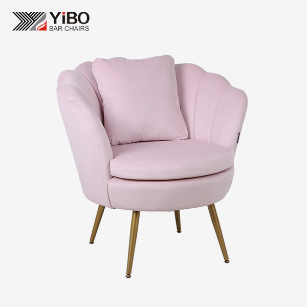velvet flower chair